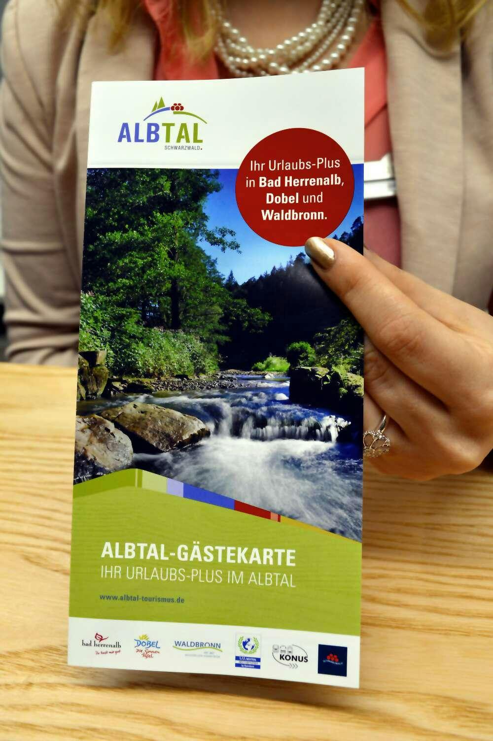 Flyer zur Albtal Gästekarte