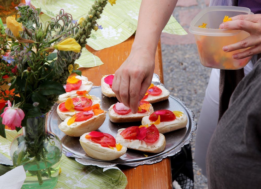 Schon die Zisterzienser Mönche haben gewusst, dass Blüten nicht nur lecker sind, sondern auch wertvolle Inhaltsstoffe mit Heilwirkung besitzen. © IG Gartenschau