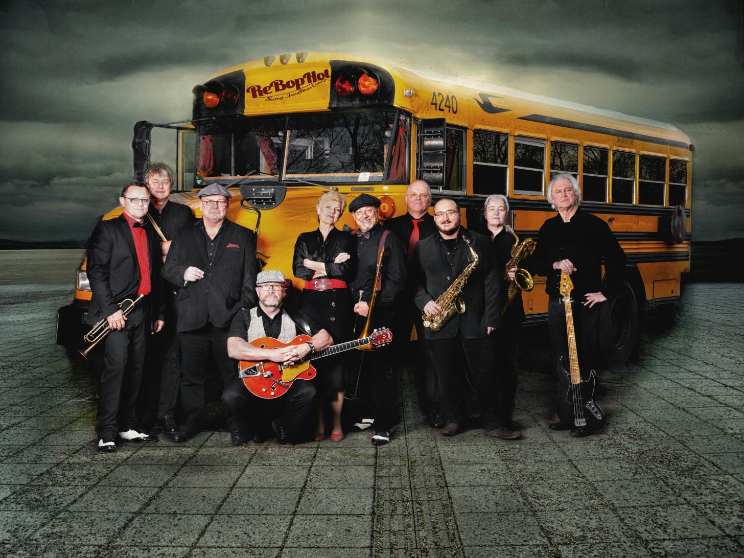 Eine mitreißende Mischung aus Swing-, Jump Blues-, Rhythm’n’Blues- und Rock’n’Roll-Standards von Gershwin bis Elvis präsentieren „ReBopHot“ am 24. Juli ab 12 Uhr im Herrenalber Kurpark.