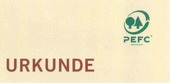 PEFC-Urkunde