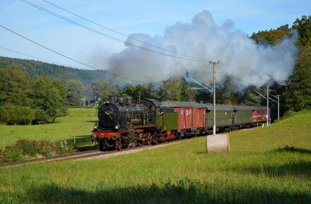 Der Dampfzug auf dem Weg nach Bad Herrenalb ©Rick Eichner