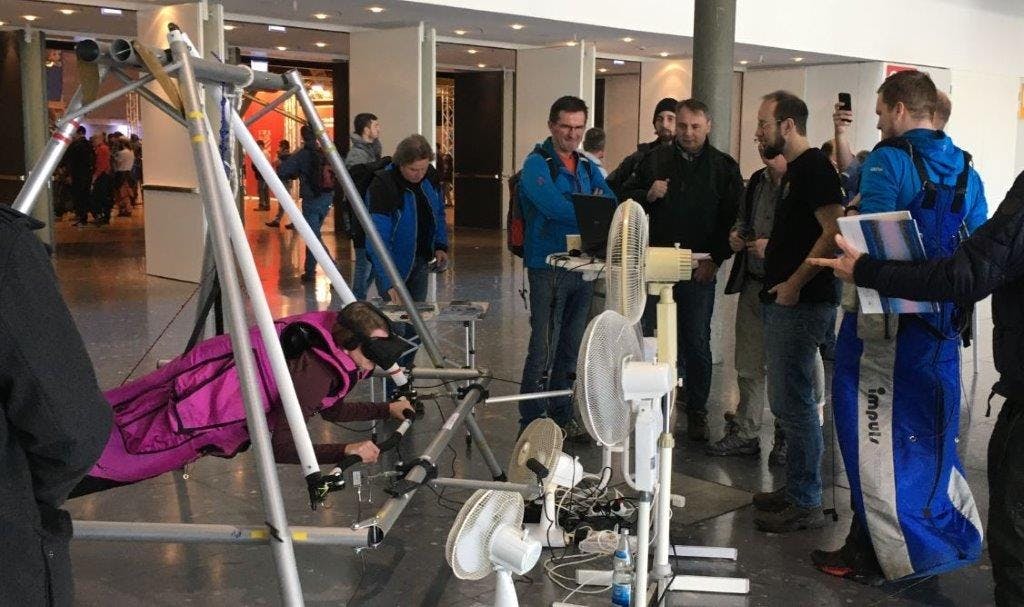 Drachenflugsimulator bei der CMT Stuttgart ©Althofdrachen e.V.