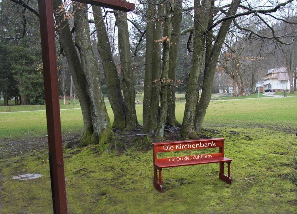 Die Kirchenbank © IG Gartenschau