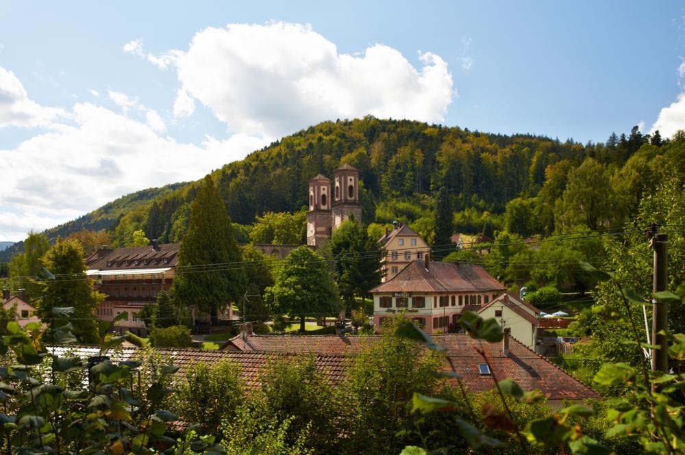 Blick auf das Kloster Frauenalb