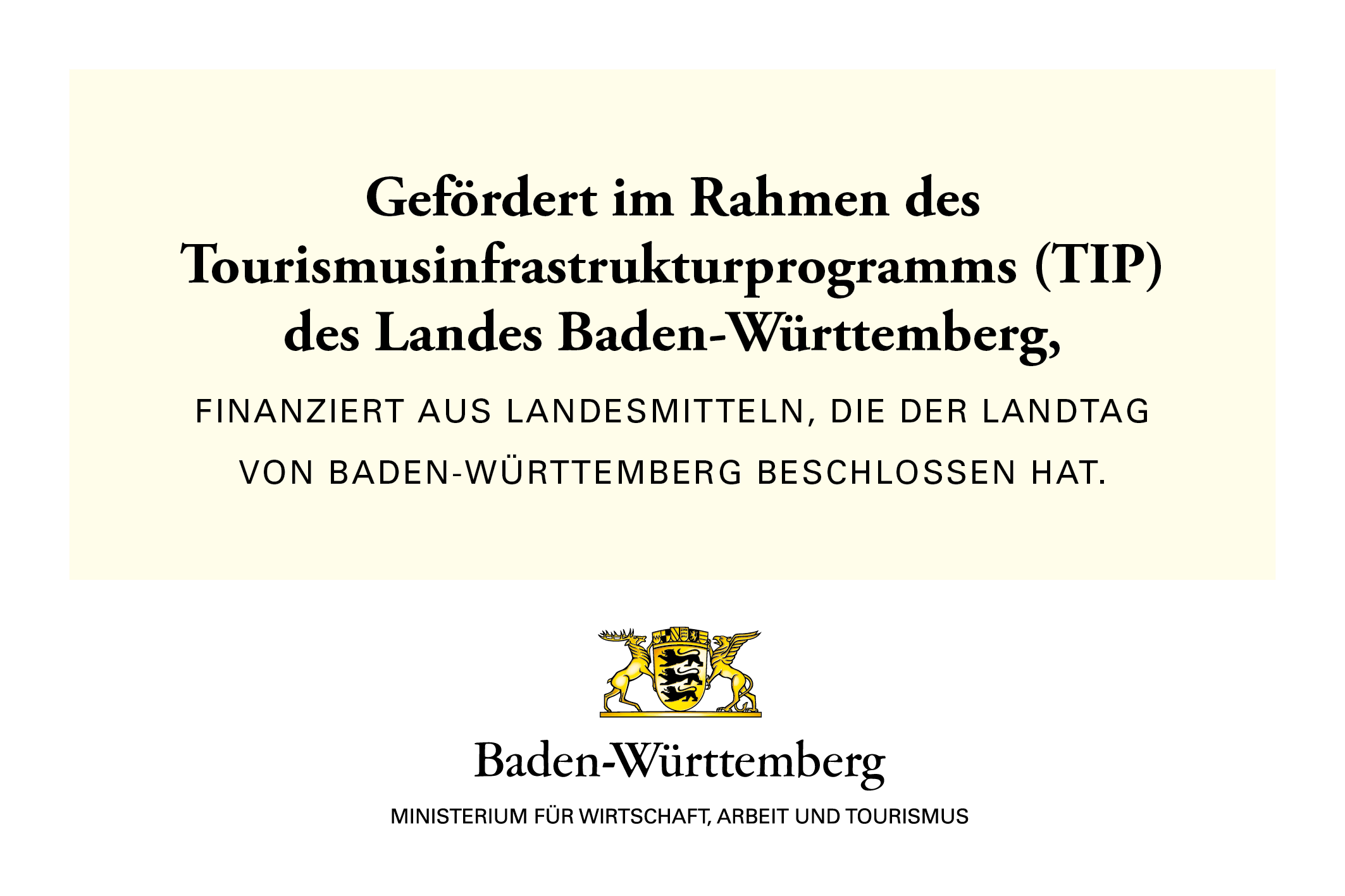 Die Revitalisierung der Therme wird gefördert im Rahmen des Tourismusinfrastrukturprogramm (TIP) des Landes Baden-Württemberg