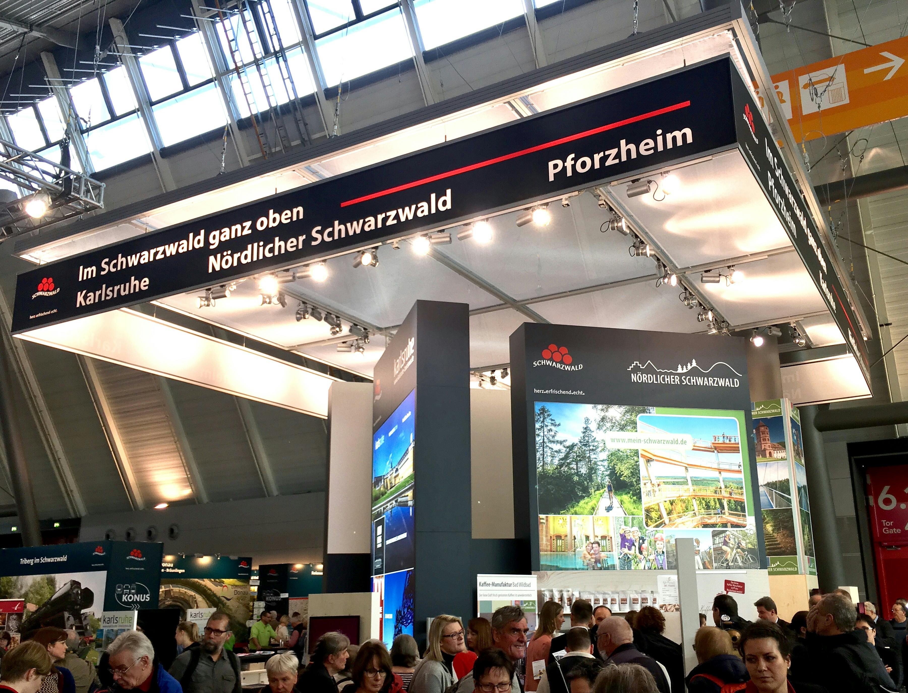 Auf der Tourismusmesse CMT in Stuttgart startet der Nördliche Schwarzwald ins Tourismusjahr 2020. © Tourismus GmbH Nördlicher Schwarzwald