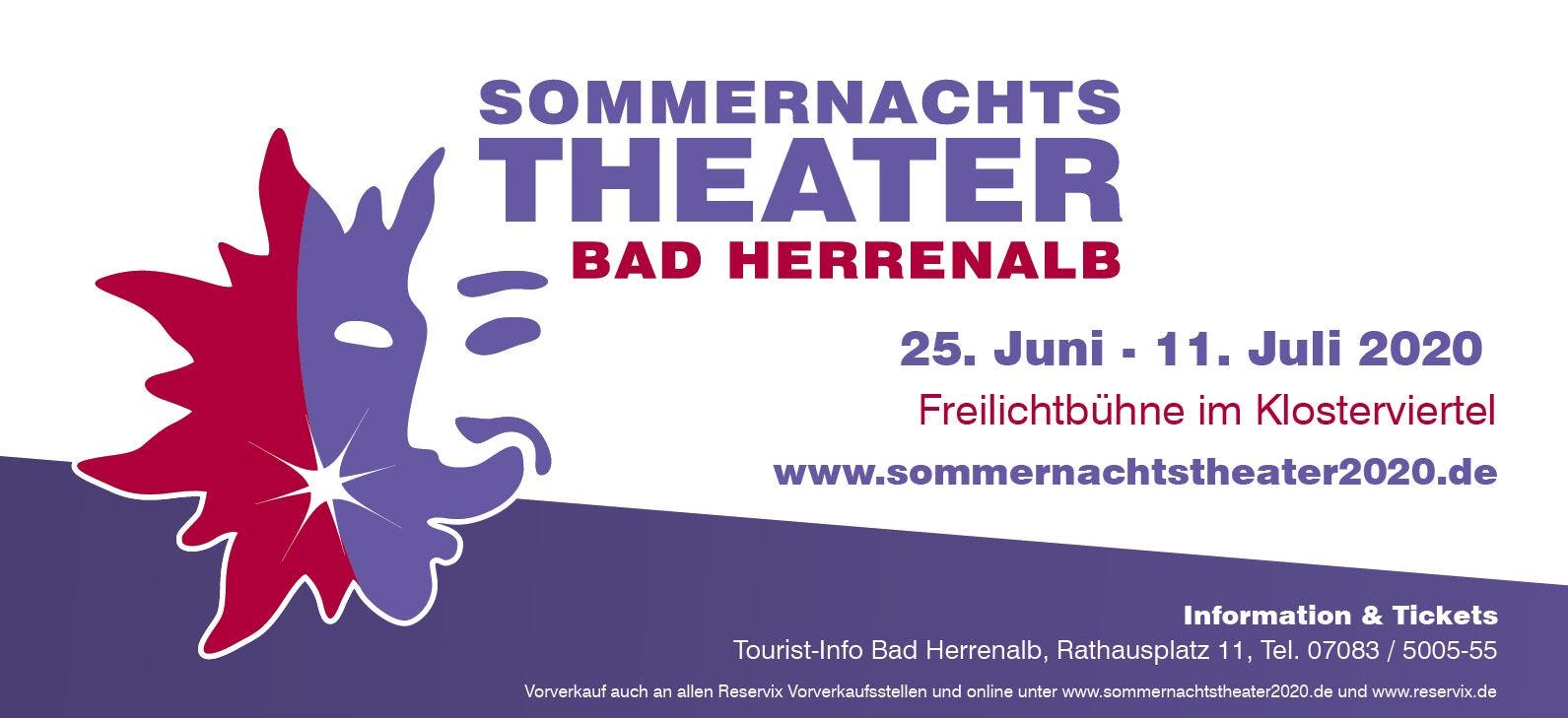 Die Aufführungen des Herrenalber Sommernachtstheaters finden in diesem Jahr vom 25. Juni bis zum 11. Juli auf der Freilichtbühne im Klosterviertel statt. ©Stadt Bad Herrenalb